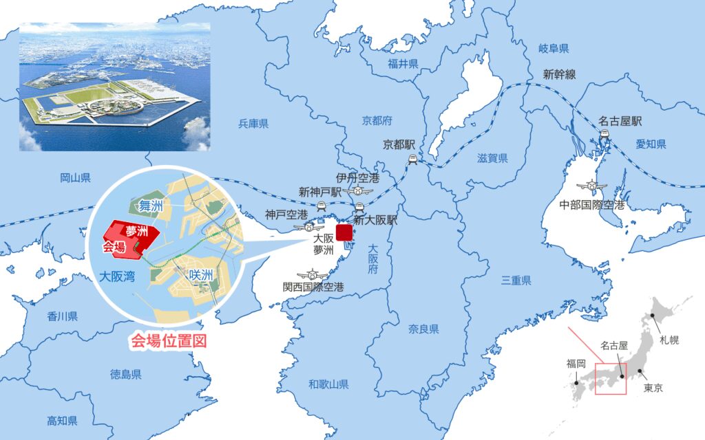 【2025年大阪万博】会場周辺のおすすめホテル|アクセス・予算別に徹底比較! 1 大阪万博2025 地図