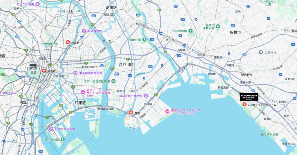 【SUMMER SONIC 2025】東京公演のおすすめホテル|アクセス別に徹底比較! 1