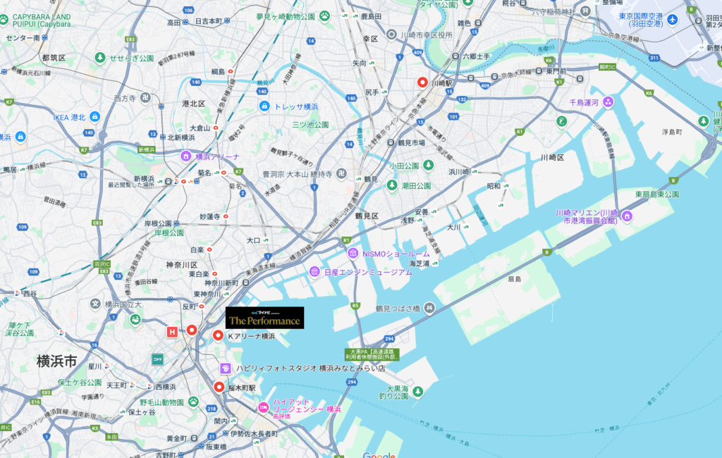 【ザ・パフォーマンス 2025】横浜　地図