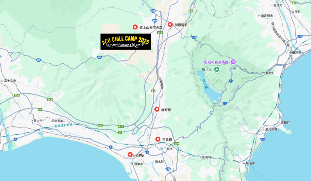 ACO CHiLL CAMP 2025地図