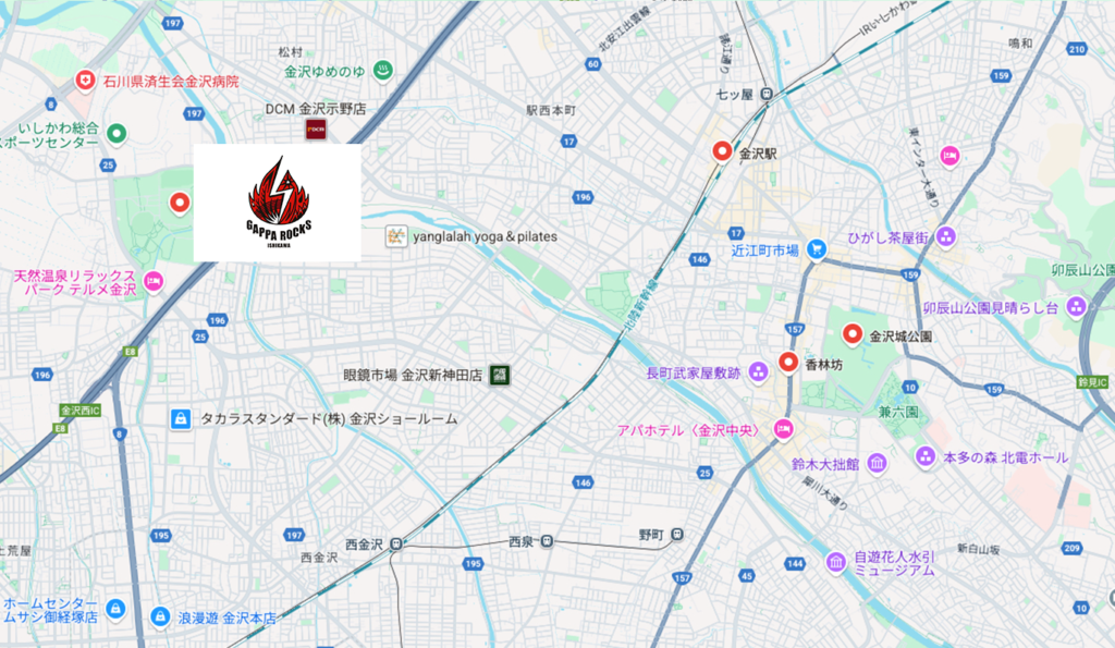 GAPPA ROCKS ISHIKAWA 2025 地図