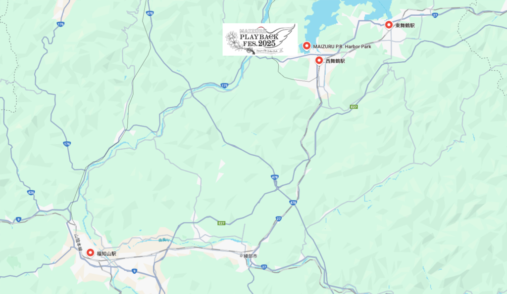 MAIZURU PLAYBACK FES. 2025地図