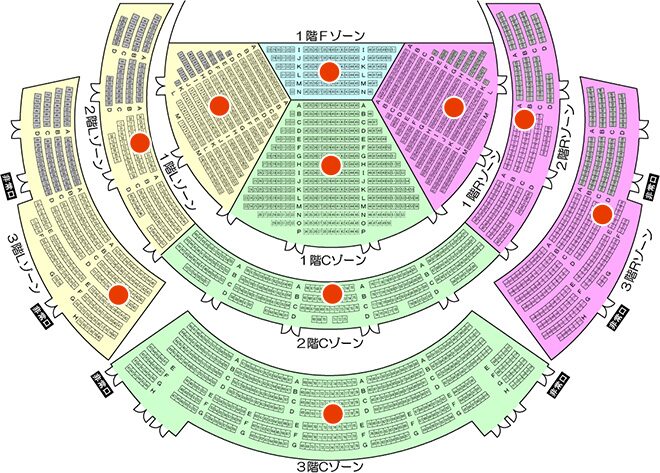 【仙台サンプラザホール完全ガイド】アクセス・座席・周辺ホテル|「ミニ武道館」と呼ばれる神会場と東口グルメ攻略 2 仙台サンプラザホール座席表